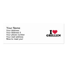 I love Grillen Business Card Templates