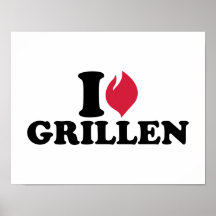 I love Grillen Print