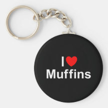 I Muffins der Liebe-(Herz) Schlüsselanhänger