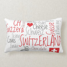 I Schweizer Lieblingssachen der Liebe-Schweiz Zierkissen