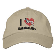 I stickten Liebe-Dalmatiner Hut Baseballcap