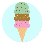 Ice Cream Cone Stickers