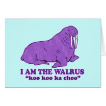 Ich bin die Walross-Karte