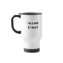 Ich bin ein Nerd u. i-Liebe es Reisebecher
