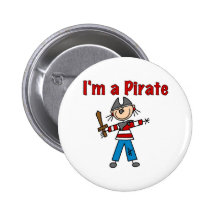 Ich bin ein Pirat Anstecknadelbutton