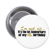 Ich bin nicht 50 anstecknadelbutton