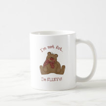 Ich bin nicht fett, ich bin flaumig! kaffeehaferl