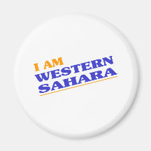 Ich bin Westsahara Kühlschrankmagnete