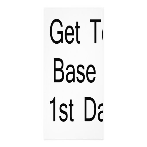 Ich gelange an 3. Basis auf meinen 1. Daten Bedruckte Werbekarte