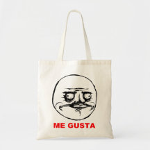 Ich Gusta Raserei-Gesicht Meme Einkaufstaschen