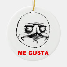 Ich Gusta stelle gegenüber (Text) Ornament