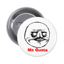 Ich Gusta Text-Art Anstecknadelbuttons