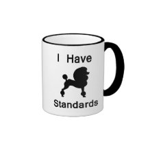 Ich habe Standards (Pudel) Tassen