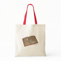"Ich Herz buche" Taschen-Tasche
