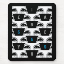 ich kann Sie sehen Mousepad