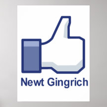 ICH MAG NEWT GINGRICH PLAKATE