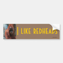 Ich mag Redheads - wild lebende Tiere Auto Sticker