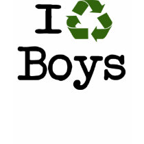 Ich recycle Jungen