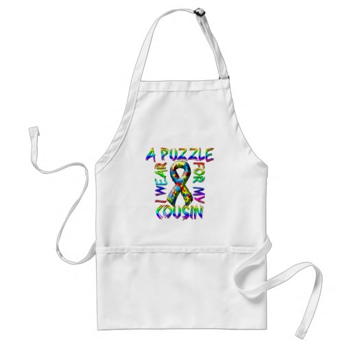 Ich trage ein Puzzlespiel für meinen Cousin Schürzen