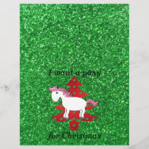 Ich will ein Pony für Weihnachten Flyerdruck