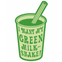Ich wünsche meine grünen Milchshake-T-Shirts