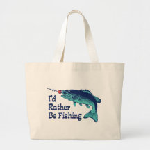 Ich würde vielmehr fischen leinentasche