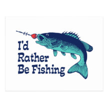 Ich würde vielmehr fischen postkarte