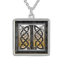 Ich zeichne Monogramm "keltische schwarze Stein" H
