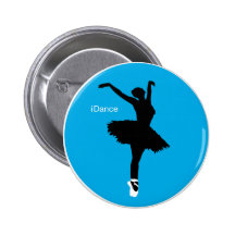 iDance (blau) Anstecknadelbutton
