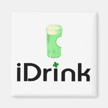 iDrink (Kleeblatt) Kühlschrankmagnete