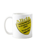 Ihr Namensbecher, Ursprung und Bedeutung: Alicia