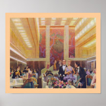 Ile de France-Esszimmer Plakat