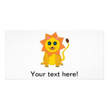 Illustration de lion photocartes