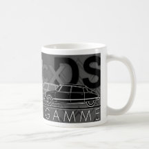 Illustrierter Citroen Autobecher "Haute de Gamme" Kaffeehaferl