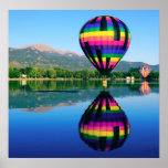 Im Ballon aufsteigende Heißluft, Spiess-Höchstberg Plakat