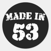 Im Jahre 1953 gemacht Aufkleber