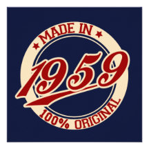 Im Jahre 1959 gemacht Personalisierte Einladungen
