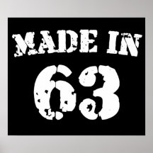 Im Jahre 1963 gemacht Posterdrucke