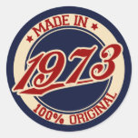 Im Jahre 1973 gemacht Aufkleber