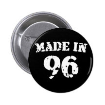 Im Jahre 1996 gemacht Anstecknadelbuttons