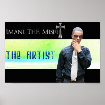Imani das Aussenseiter - der Künstler Plakatdruck