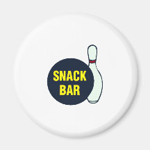 Imbiss-Bar (Bowling) Kühlschrankmagnet