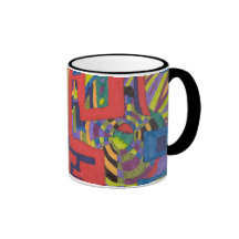 In das Netz abstrakter Kunst-Becher Kaffeetasse