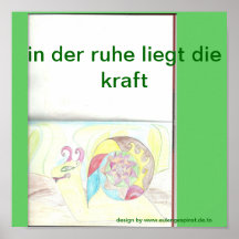 in der ruhe liegt die kraft plakatdruck