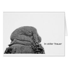in stiller Trauer Grusskarte