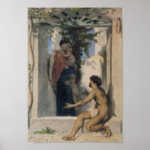 Inconnu Bouguereau-Romain de charité Posters