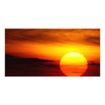 Indischer Sommer-Sonnenuntergang Photogrußkarten