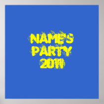 Individueller Name. Party 2011. Helles buntes