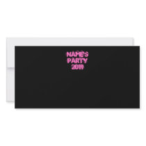 Individueller Name. Party 2011. Rosa und Schwarzes