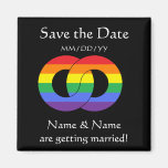 Ineinander greifenringe - Regenbogen - Magnet Magnets